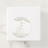 Elegantes White Gold Agate 5-jähriges Party Geschenkanhänger (Beispiel)