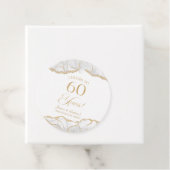 Elegantes White Gold Agate Party zum 60. Jubiläum Geschenkanhänger (Beispiel)