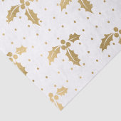 Elegantes White & Gold Foil Seidenpapier (Detail)