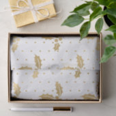 Elegantes White & Gold Foil Seidenpapier (Geschenk)