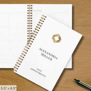 Elegantes White Gold Logo Planer