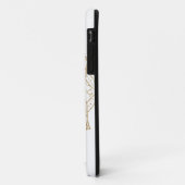 Elegantes White & Gold Mandala Handgezeichnetes De Case-Mate iPhone Hülle (Hinten/Links)