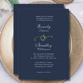 Elegantes White Gold QR Code Foto Hochzeit Einladung