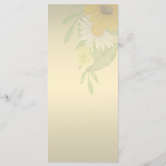 Elegantes White Gold Ribbon Red Diamond Wedding Me Menükarte (Rückseite)