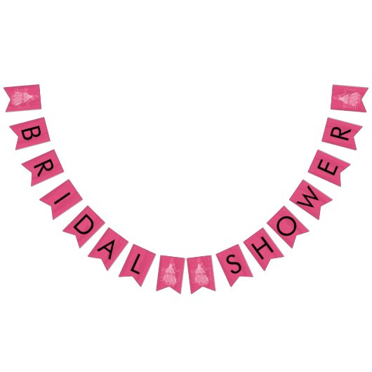 Elegantes White Gown Brautparty Banner (Alle)