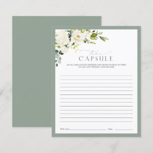 Elegantes White Grey Green Time Kapsel Duschspiel