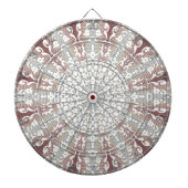 Elegantes White Lace Decorative Dartboard Dartscheibe (vorne)