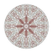 Elegantes White Lace Floral Cutting Board Schneidebrett (Vorderseite)