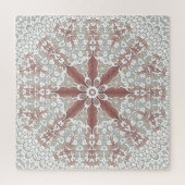 Elegantes White Lace Floral Jigsaw Puzzle (Vertikal)