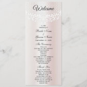 Elegantes White Lace Floral Wedding Program Programm (Vorderseite)