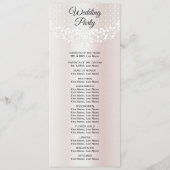 Elegantes White Lace Floral Wedding Program Programm (Rückseite)