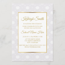 Elegantes White Lace und Gold Trunk Party laden ei