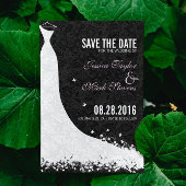 Elegantes White Lace Wedding Dress Save the Date