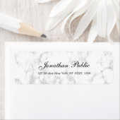Elegantes White Marble Script Luxury Beruflich (Insitu)
