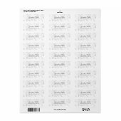 Elegantes White Marble Script Luxury Beruflich (Vorne)