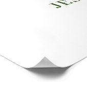 Elegantes White Orchid Bohemisch Wedding Willkomme Poster (Ecke)