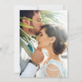 Elegantes White Orhids Foto Hochzeit speichern Sie Save The Date (Rückseite)
