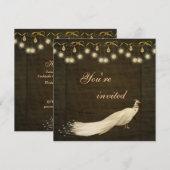 Elegantes White Peak Weihnachtsfest-Party Einladung (Vorne/Hinten)