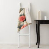 Elegantes White Pumpkin und Dahlia Fall Design Sherpadecke (Beispiel)