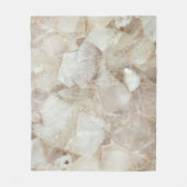 Elegantes White Quarz Print Fleece Blanket (Vorderseite)