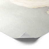 Elegantes White Rose 19 Tabelle Hochzeitstabelle Poster (Ecke)