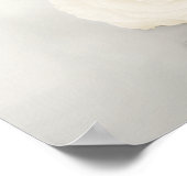 Elegantes White Rose 20 Table Wedding Seating Char Poster (Ecke)