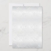 Elegantes White Rose Couple-Brautparty Einladung (Rückseite)