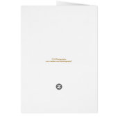 Elegantes White Roses Wedding Foto Danke Karte (Hinten)