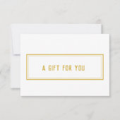 Elegantes White Salon Beauty Geschenkgutschein (Vorderseite)