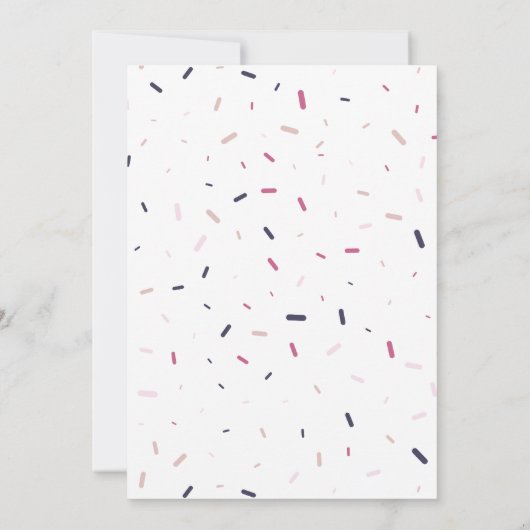 Elegantes White Script Confetti Save the Date Foto (Rückseite)