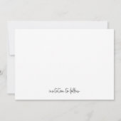 Elegantes White Script Einfaches Foto Moderne Hoch Save The Date (Rückseite)