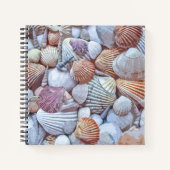 Elegantes White Seashells Artwork | Notebook Notizblock (Vorderseite)