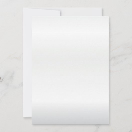 Elegantes White Silver Fraktal Hochzeit Einladung (Rückseite)