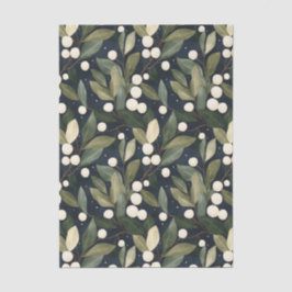 Elegantes White Snowberry Holiday Tissue Paper Seidenpapier