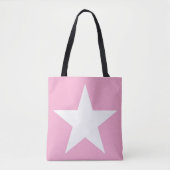 Elegantes White Star Design Modernes Niedliches Ro Tasche (Vorderseite)