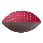 Elegantes White Stars Muster auf Rot und Navy Blau Football (Gedreht 90)
