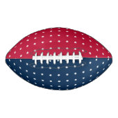 Elegantes White Stars Muster auf Rot und Navy Blau Football (Vorderseite)