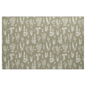 Elegantes White Taupe Herbal Garden Muster Stoff (Yard (91,4 cm))