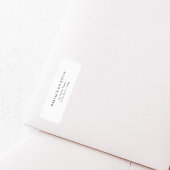 Elegantes White Wedding Return-Adressetikett