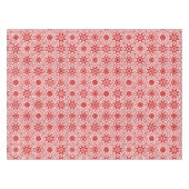 Elegantes White Winter Damask Star Muster Xmas Tischdecke (Vorderseite (Horizontal))