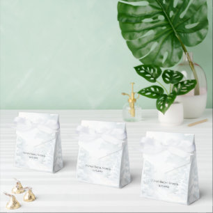 Elegantes White Winter Pine Brautparty Geschenkschachtel