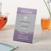 Elegantes WiFi Internet Password Zuhause Office Li Sockelschild (In SItu)