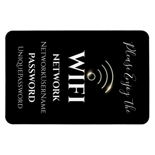 Elegantes WiFi Magnet (Horizontal)