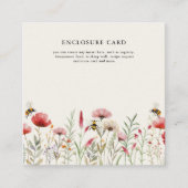 Elegantes Wildblume Brautparty bedeutet zu sein Begleitkarte (Vorderseite)