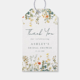 Elegantes Wildblume Brautparty Geschenkanhänger