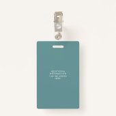 Elegantes Wildblume Feld-ID-Abzeichen Ausweis (Rückseite mit Klammer)