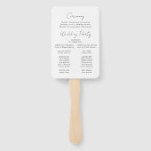 Elegantes Wildblume Meadow Wedding Programm Fächer (Rückseite)