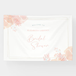 Elegantes Wildblume Wasserfarbenes Brautparty Banner