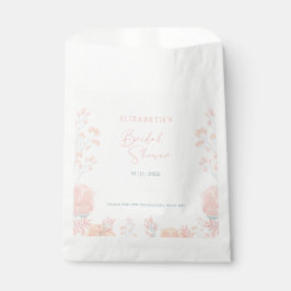 Elegantes Wildblume Wasserfarbenes Brautparty Geschenktütchen