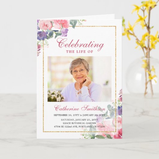 Elegantes Wildblumen-Faltendruckprogramm Karte (Gelbe Blume)